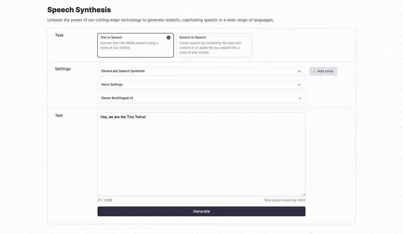 Speech Synthesis