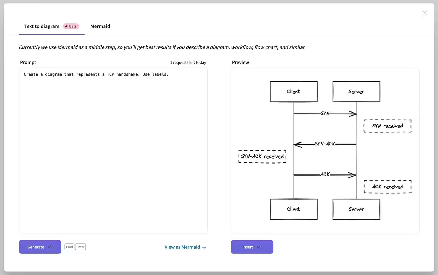 Excalidraw AI Feature (Screenshot by authors)