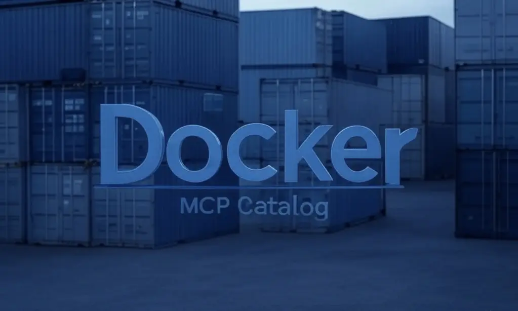 Image with the writing Docker MCP Catalog