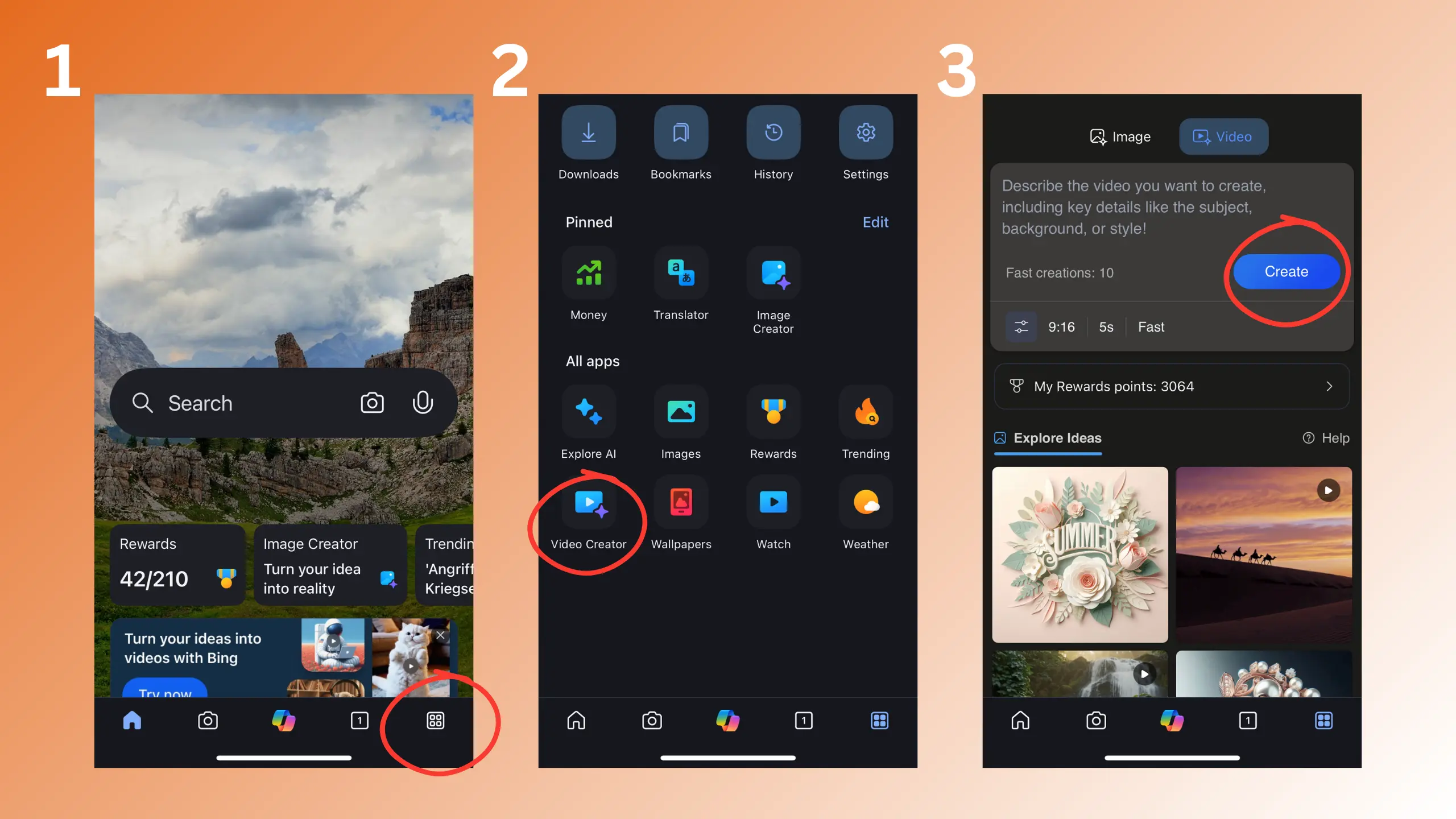 Bing App Video Creator