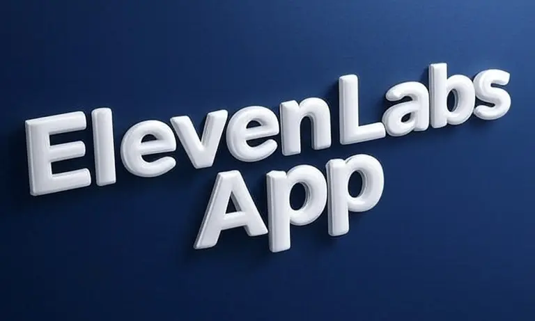 Image with the writing ElevenLabs App