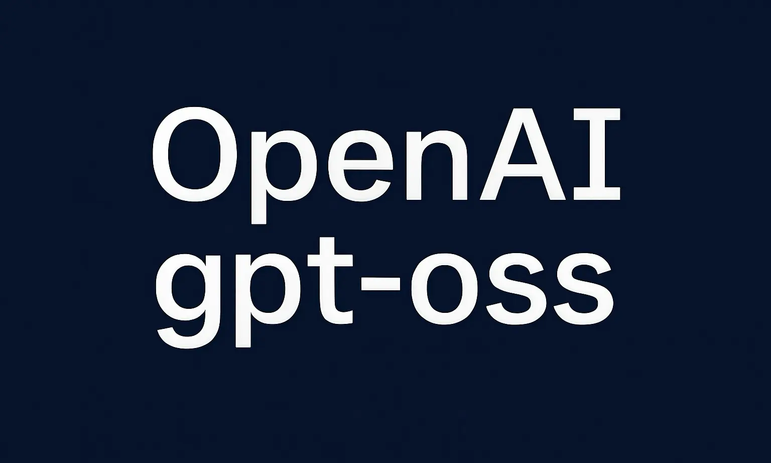Image with the writing OpenAI gpt-oss